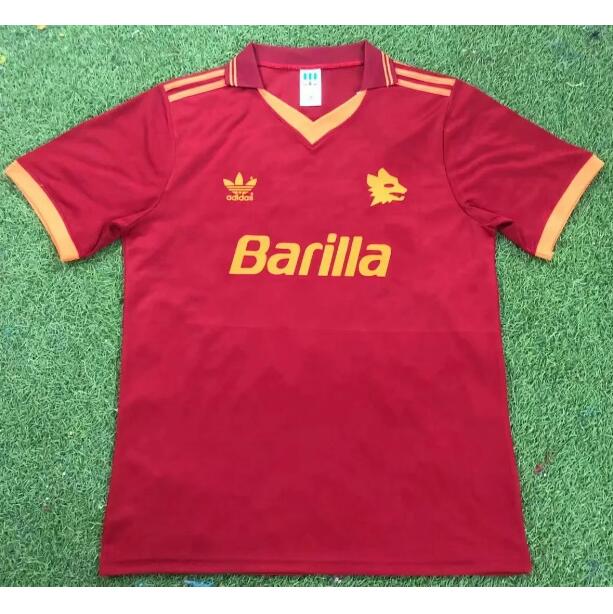 1992-94 Roma Retro Home Kit Soccer Jersey